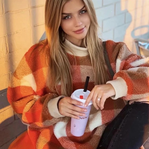 BRIXLEY- Plush Plaid Pullover Wubby Fleece - Picture 4 of 9